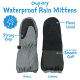 Size XS (NB-2): Jan & Jul MINTY FOREST Waterproof RAIN Mittens NEW