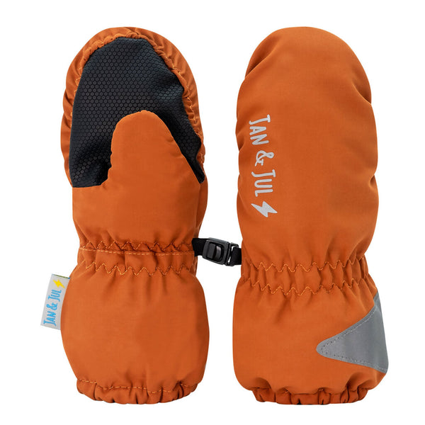 Size XS (NB-2): Jan & Jul TERRACOTTA Waterproof RAIN Mittens NEW