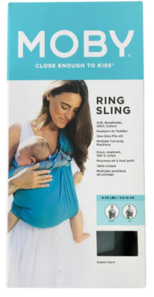 Moby Ring Sling Carrier: Ocean Twist-NEW