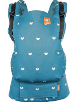 Tula Free-To-Grow Fully Adjustable Baby & Toddler Carrier: Blue/White Hearts -NEW (retails $179)