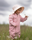 Size M (6-24): Jan & Jul Cotton Adventure Hat PRAIRIE FLOWERS