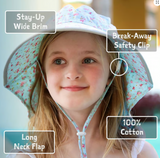 Size M (6-24): Jan & Jul Cotton Adventure Hat -GREY