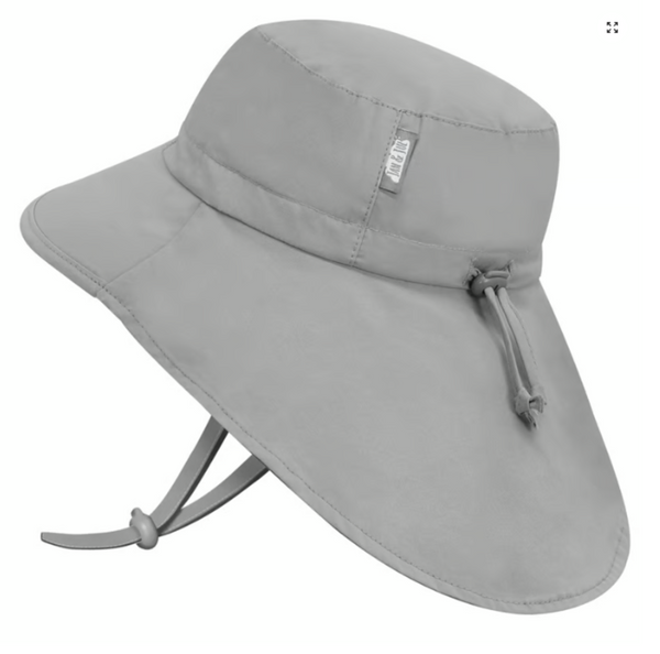 Size L (2-5): Jan & Jul Cotton Adventure Hat - GREY