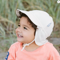 Size S (3-6m): Jan & Jul Sun Soft Baby Cap -WHITE