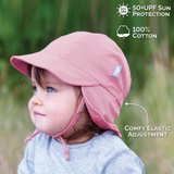 Size S (3-6m): Jan & Jul Sun Soft Baby Cap -WHITE