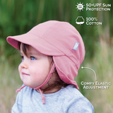 Size M (6-24): Jan & Jul Sun Soft Baby Cap - BABY BLUE