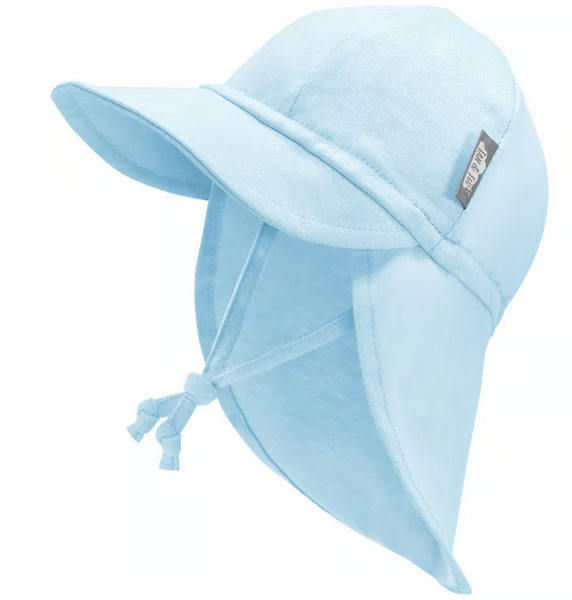 Size S (3-6m): Jan & Jul Sun Soft Baby Cap - BABYBLUE