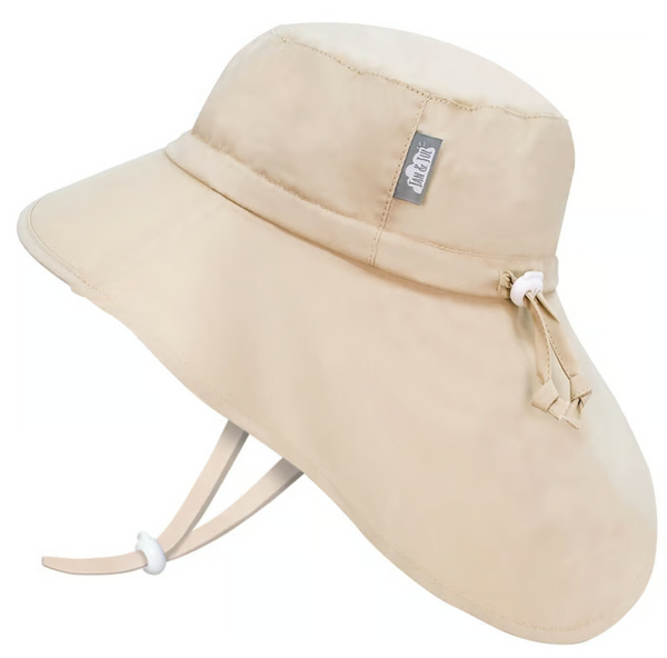 Size S (0-6m): Jan & Jul Aqua Dry Adventure Hat - WHEAT