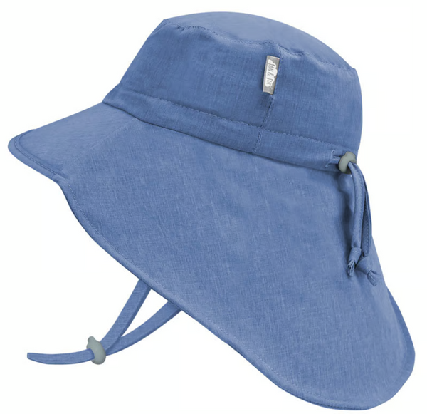 Size M (6-24m): Jan & Jul Aqua Dry Adventure Hat -BLUE