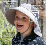 Size XL (5-12 years): Jan & Jul Aqua Dry Adventure Hat - WHEAT