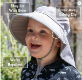 Size L (2-5 years): Jan & Jul Aqua Dry Adventure Hat -BLUE