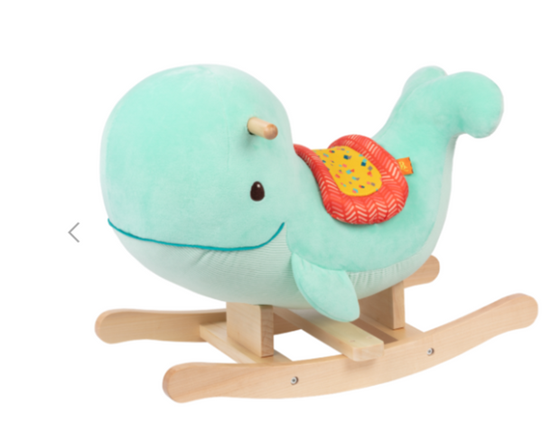 B.Toys Wooden Whale Rocker NEW