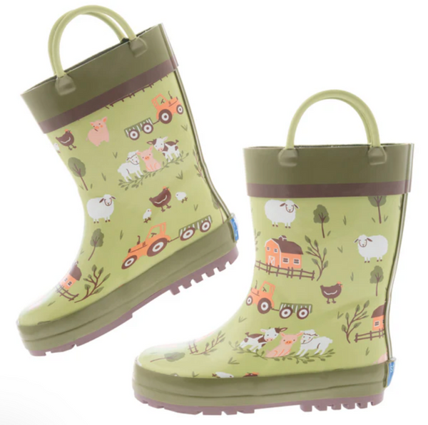 Size 8: Stephen Joseph FARM Rain Boots NEW