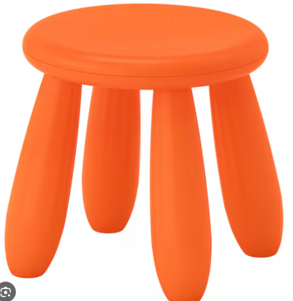 Ikea Orange Stool