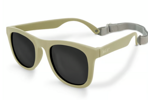 Size S (6m-2y): Jan & Jul Urban Xplorer Sunglasses -OLIVE KHAKI