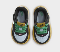 Size 2: Nike Force 1 Low LV8 2 EasyOn Baby Shoes (FN0408-001, Black/Light Armory Blue/Playful Pink/Summit White) LIKE NEW