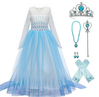 Size 10: Kawell Frozen Elsa 6pc Costume-NEW