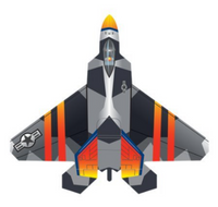 X Kite Supersized Nylon Jet Fighter 60in Kite -NEW IN BOX