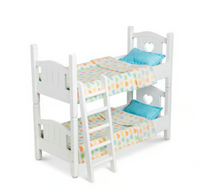 Melissa & Doug Wooden White Bunk Beds