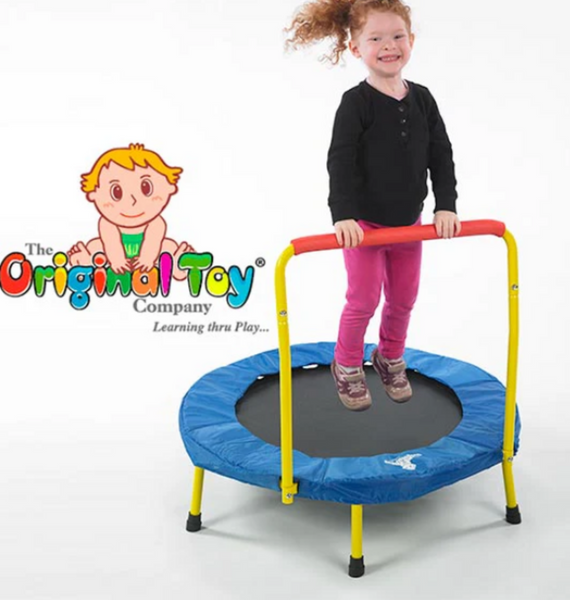 The Original Toy Company Fold And Go Trampoline -NEW