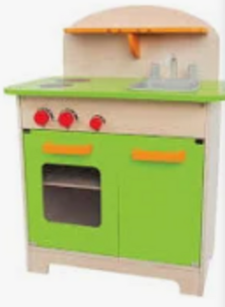 Hape Wooden Green Gourmet Play Kitchen