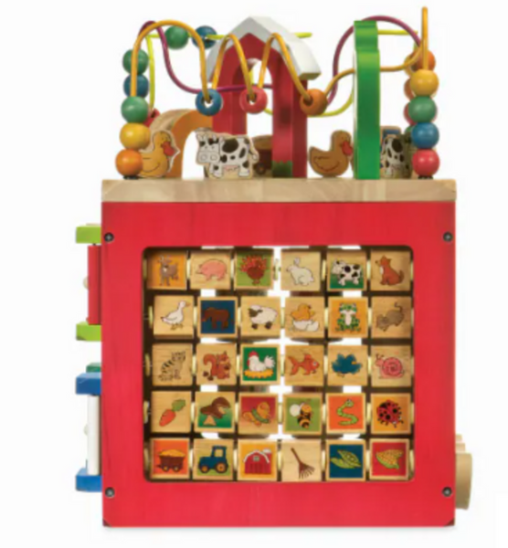 Battat Wooden Farm Activity Cube