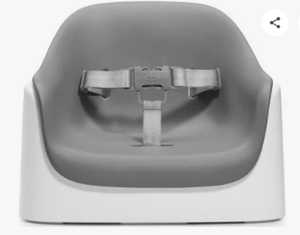 OXO White/Grey Tot Nest Booster Seat w/Straps