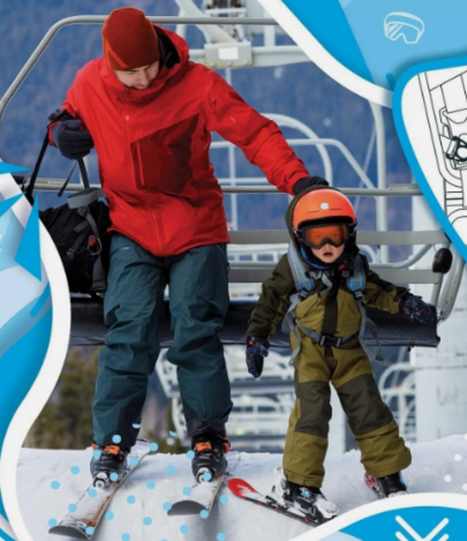 Kids Ski Harness -Blue