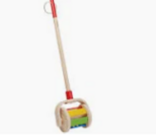 Plan Toys Walk N Roll Wooden Rainbow Push Walker