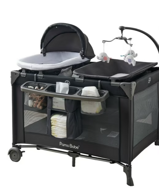 Pamo Babe 4-in-1 Baby Playard with Bassinet & Changing Table for Newborn (Retails $119)NEW