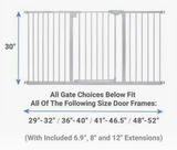 risco Steel Extra Wide Auto-Close Gate W/Extensions