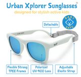 Size L (6Y+): Jan & Jul Urban Xplorer Sunglasses - WHITE AURORA
