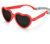 Size M (2-6Y): Jan & Jul HEART Sunglasses -NAUTICAL RED