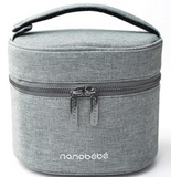 Nanobebe Breastmilk Baby Bottle Deluxe Cooler & Travel Bag w/ Ice Pack Included- NEW
