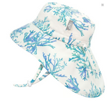 Size L (2-5): Jan & Jul Aqua Dry Adventure Hat - BLUE CORAL