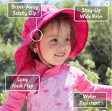 Size XL (5-12 years): Jan & Jul Aqua Dry Adventure Hat - JUNGLE SAFARI
