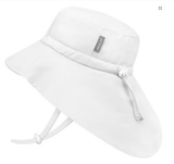 Size M (6-24m): Jan & Jul Aqua Dry Adventure Hat - WHITE