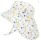 Size XL (5-12 years): Jan & Jul Cotton Xplorer Hat - MEADOW FLOWERS