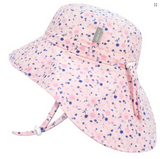 Size XL (5-12 years): Jan & Jul Cotton Adventure Hat -PINK BLOSSOMS