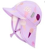 Size XS (0-3m): Jan & Jul Sun Soft UV Baby Cap - LAVENDER ICE CREAM