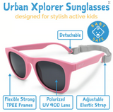 Size S (6m-2y): Jan & Jul Urban Xplorer Sunglasses - Peachy Pink