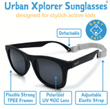 Size L (6Y+): Jan & Jul Urban Xplorer Sunglasses - BLACK