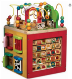 Battat Wooden Farm Themed Activity Cube