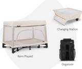 Uppababy Remi Travel Crib & Standard Playard - with Changing Station Attachment