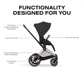 Cybex Priam Platinum Black Gold Stroller with Accessories