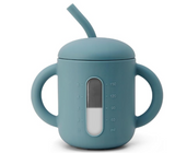 SAMiGO Blue Silicon Baby Straw Cup