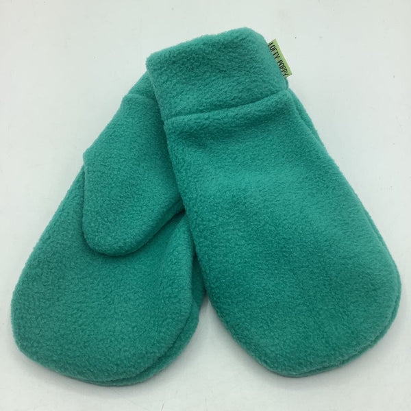 Size Big Kid (4-6T): Lofty Poppy Locally Made TURQUOISE Fleece Mittens - NEW