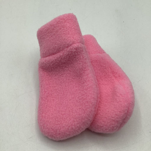 Size Infant 0-12m: Lofty Poppy Locally Made LIGHT PINK Fleece Mitts - NEW