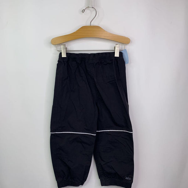 Size 3: REI Black Rain Pants w/Reflective Knee Stripe