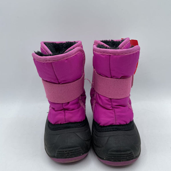 Size 5: Kamik Pink Black Snow Boots